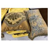 Two Needle Point Throw Pillows
