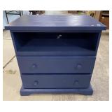 Modern Painted Blue TV Stand