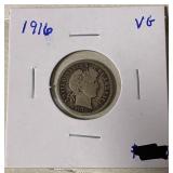 1916 Barber Dime