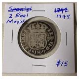 1748 Mexico 25 Centavos