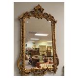 Antique Reproduction Gold Gilt Ornate Wall Mirror