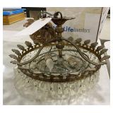 Mid 20th Century Brass Waterfall Light Fixture