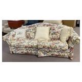 Floral Upholstered Sleeper Sofa