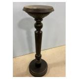 Black Painted Plant Pedestal Stand