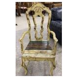 French Style Painted Arm Chair