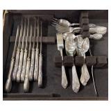 Two Partial Sets of Silver Plate Flatware