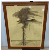 Signed & Number Eagle Print