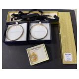 Two Sterling Bangle Bracelets, Gold Filled Locket