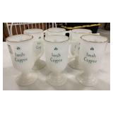 Large Glass Punch Bowl Under Plate