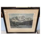 "Zugspitze UND Eibsee Print by E.T. Compton Pinx