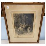 Meissonier 1876 Engraved Print