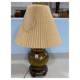 Mid Century Style Brass Vase Lamp