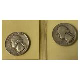 1956 and 1944 Washington Quarters