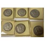 Four Franklin Liberty Bell Coins