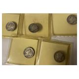 1944, 1934, 1928, 1936, and 1944 Liberty Dime