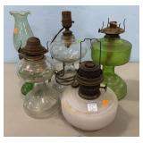 Five Early 20th Century Oil Lamps