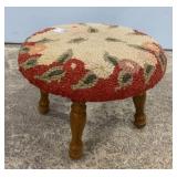 Vintage Woven Cushion Stool