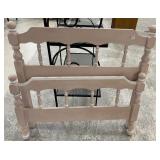 Painted Wood Twin Bed