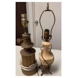 Ceramic Vase Lamp and Oil Style Lamp