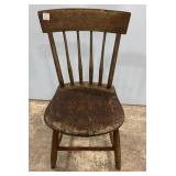 Small Primitive Hand Crafted Childs Chair