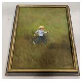 J. East 1976 Painting of Boy