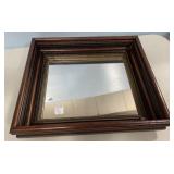 Wood Framed Mirror Plateau
