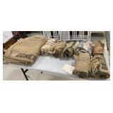 Group of Coffee Burlap Sacks