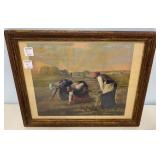 Print of 1910 "The Gleaners"