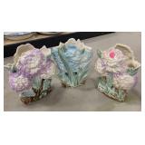 Three McCoy Pottery Vases