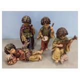 Decorative Resin Drummer Boy Set