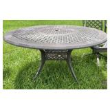 Cast Metal Round Patio Table