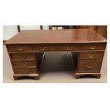 Large Cherry Partners Office Desk