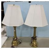Brass Candle Stick Style Lamps