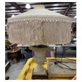 Metal Painted Urn Table Lamp