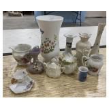 Porcelain Vases and Candle Holders
