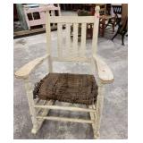 White Painted Wood Rocker