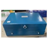 Painted Wood Flatware Box