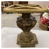 Ornate Plaster French Style Pedestal Base