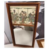 Geisha Girl Decorative Wall Mirror