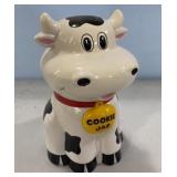 Plastic White Cow Cookie Jar