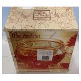 Fruit Bounty by Indiana Glass Punch Bowl Set