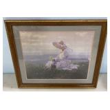 Print of Lady in Field