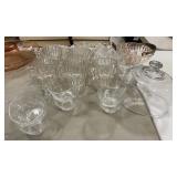 Group of Vintage Glass Punch Cups