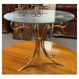 Vintage Round Glass Table