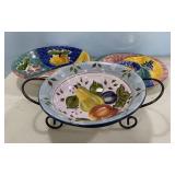 Three Ceramic Serving Bowls