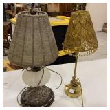Two Decorative Small Desk Lamps