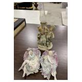 Porcelain Man and Lady Wall Decor, Boy and Girl Fi