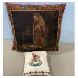 Mary and Child Pillow and Small Pillow Child and R