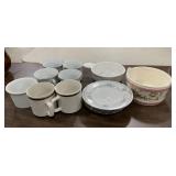 American Limoges Bridal Bouquet Pieces and Pottery