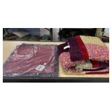 Large Quilt and Velvet Pillow Cover